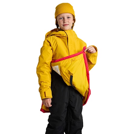 Bunda na snowboard Burton Kids Frostner Anorak goldenrod/azalea pink 2025 - 4