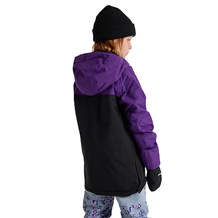 Kurtka snowboardowa Burton Kids Frostner Anorak imperial purple/true black 2025 - 3