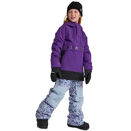 Kurtka snowboardowa Burton Kids Frostner Anorak imperial purple/true black 2025 - 4