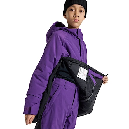 Kurtka snowboardowa Burton Kids Frostner Anorak imperial purple/true black 2025 - 5