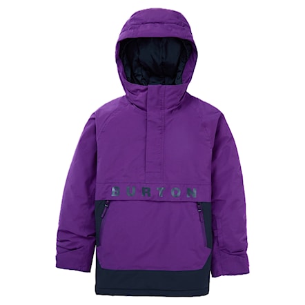 Snowboard Jacket Burton Kids Frostner Anorak imperial purple/true black 2025 - 8