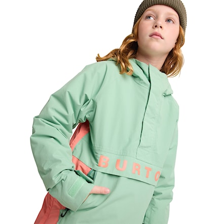 Kurtka snowboardowa Burton Kids Frostner Anorak soft sage/peach echo 2026 - 6