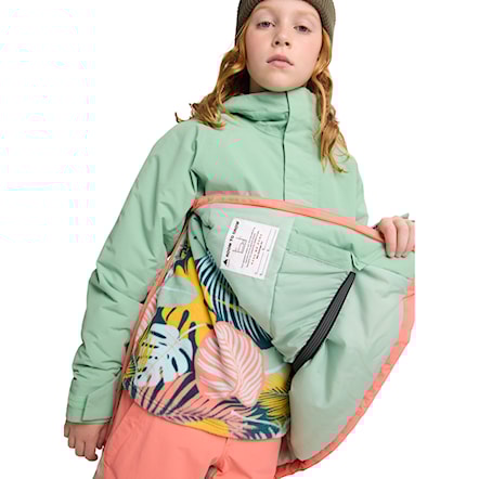 Kurtka snowboardowa Burton Kids Frostner Anorak soft sage/peach echo 2026 - 8
