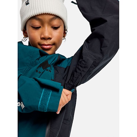 Snowboard Jacket Burton Kids Gore Shell deep emerald/true black 2025 - 4