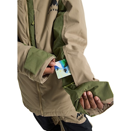 Snowboard Jacket Burton Kids Hillslope summit taupe/forest moss 2026 - 4