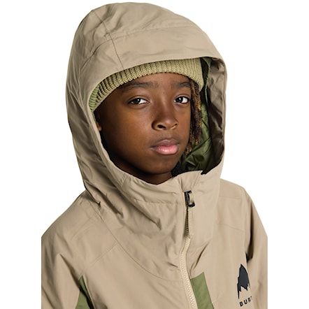 Snowboard Jacket Burton Kids Hillslope summit taupe/forest moss 2026 - 7