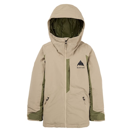 Snowboard Jacket Burton Kids Hillslope summit taupe/forest moss 2026 - 1