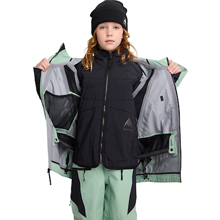 Bunda na snowboard Burton Kids Outbeam 3L System Jacket soft sage/trublk 2026 - 6