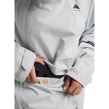 Bunda na snowboard Burton Reserve Relax 2L Anorak gray cloud 2026 - 4