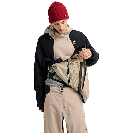Bunda na snowboard Burton Reserve Relax 2L Anorak summit taupe/true black 2026 - 7