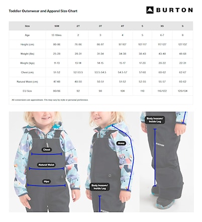 Bunda na snowboard Burton Toddler Ascutney true black 2025 - 3