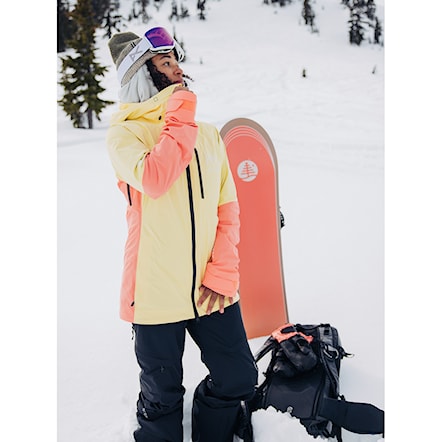 Kurtka snowboardowa Burton Wms [ak] Gore Upshift Jacket buttermilk/reef pink 2024 - 3