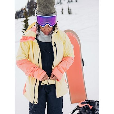 Snowboard Jacket Burton Wms [ak] Gore Upshift Jacket buttermilk/reef pink 2024 - 8