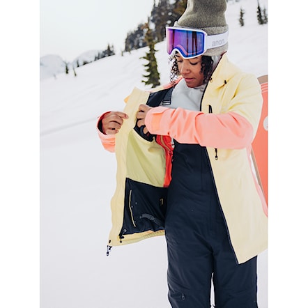 Snowboard Jacket Burton Wms [ak] Gore Upshift Jacket buttermilk/reef pink 2024 - 9