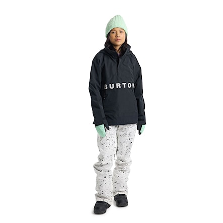 Bunda na snowboard Burton Wms Frostner Anorak true black/stout white 2025 - 4