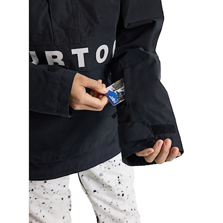 Bunda na snowboard Burton Wms Frostner Anorak true black/stout white 2025 - 8