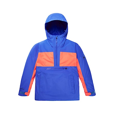 Snowboard Jacket Burton Wms Gore Pillowline Anorak amparo blue/tetra orange 2023 - 5