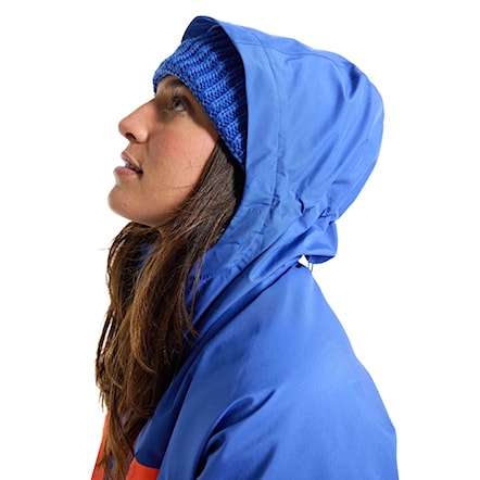 Snowboard Jacket Burton Wms Gore Pillowline Anorak amparo blue/tetra orange 2023 - 8