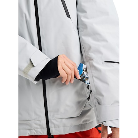 Bunda na snowboard Burton Wms GORE-TEX Reserve 2L Insulated Jacket grey cloud 2026 - 4