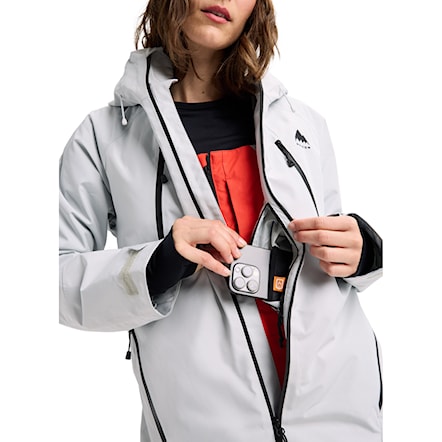 Bunda na snowboard Burton Wms GORE-TEX Reserve 2L Insulated Jacket grey cloud 2026 - 5