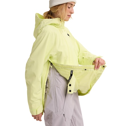 Kurtka snowboardowa Burton Wms Reserve 2L Relaxed Anorak glow yellow green 2026 - 4