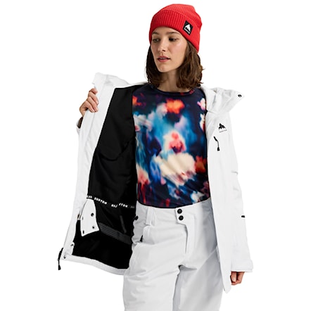 Bunda na snowboard Burton Wms Reserve 2L Stretch Insulated Slim Jacket stout white 2026 - 4