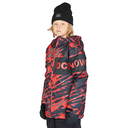 Snowboard Jacket DC Propaganda Youth angled tie dye racing red 2023 - 2