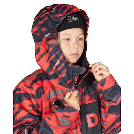 Snowboard Jacket DC Propaganda Youth angled tie dye racing red 2023 - 5