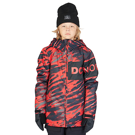 Snowboard Jacket DC Propaganda Youth angled tie dye racing red 2023 - 1