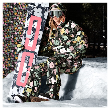 Bunda na snowboard DC Wms Andy Warhol Chalet Anorak in bloom 2024 - 4