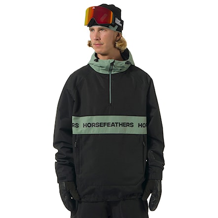 Kurtka snowboardowa Horsefeathers Gordie black/iceberg green 2026 - 1