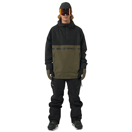 Kurtka snowboardowa Horsefeathers Gordie black/olive night 2026 - 2