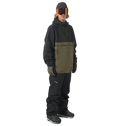 Kurtka snowboardowa Horsefeathers Gordie black/olive night 2026 - 3
