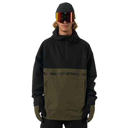 Kurtka snowboardowa Horsefeathers Gordie black/olive night 2026 - 1