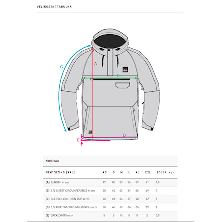 Snowboard Jacket Horsefeathers Norman tile blue 2024 - 3