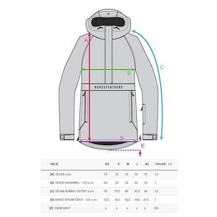 Bunda na snowboard Horsefeathers Tala rainbow 2026 - 3