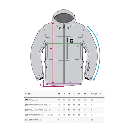 Bunda na snowboard Horsefeathers Terra moonlight blue 2026 - 4