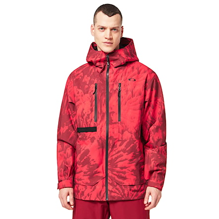 Bunda na snowboard Oakley TC Earth Shell Jacket red mountain tie dye pt 2023 - 1
