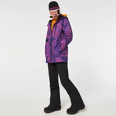 Snowboard Jacket Oakley Wms Juno Shell Jacket purple mountain td print 2023 - 3