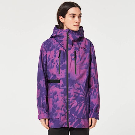 Snowboard Jacket Oakley Wms Juno Shell Jacket purple mountain td print 2023 - 5