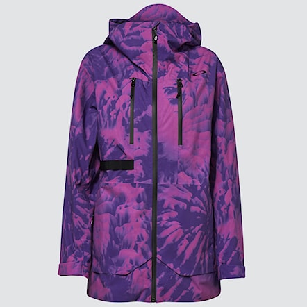 Kurtka snowboardowa Oakley Wms Juno Shell Jacket purple mountain td print 2023 - 6