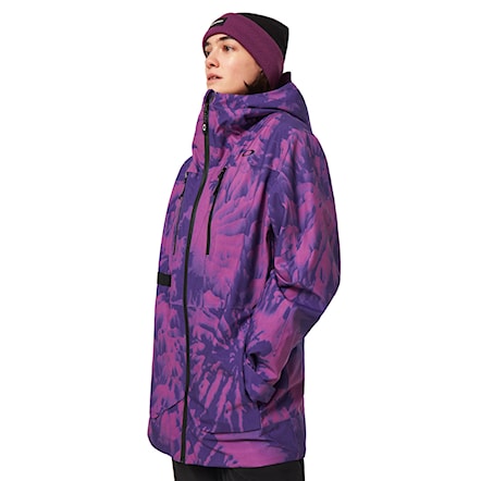 Snowboard Jacket Oakley Wms Juno Shell Jacket purple mountain td print 2023 - 1