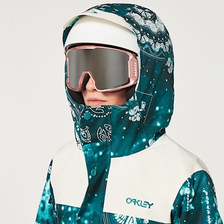 Snowboard Jacket Oakley WMS TC Aurora RC Insulated Jkt green bandana pt/white 2023 - 9