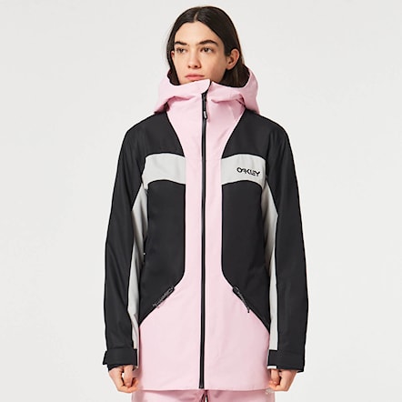 Kurtka snowboardowa Oakley Wms Tnp Tbt Rc Insulated Jacket black/lunar rock/pink flw 2023 - 4