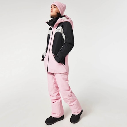 Kurtka snowboardowa Oakley Wms Tnp Tbt Rc Insulated Jacket black/lunar rock/pink flw 2023 - 5