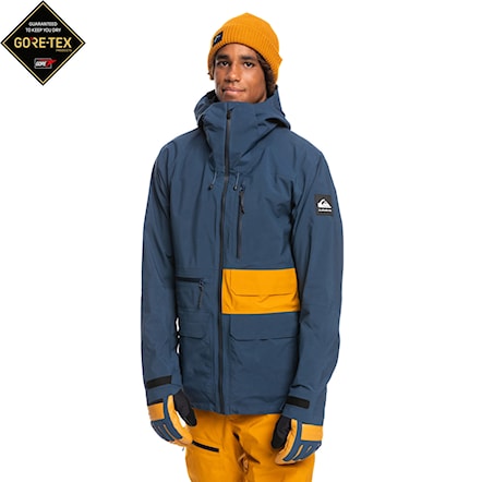 Snowboard Jacket Quiksilver Black Alder Stretch GTX insignia blue 2023 - 1