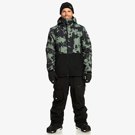 Snowboard Jacket Quiksilver Mission Printed Block tye dye laurel wreath 2024 - 4