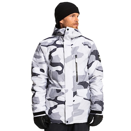 Snowboard Jacket Quiksilver Mission Printed snow white camo power 2023 - 1