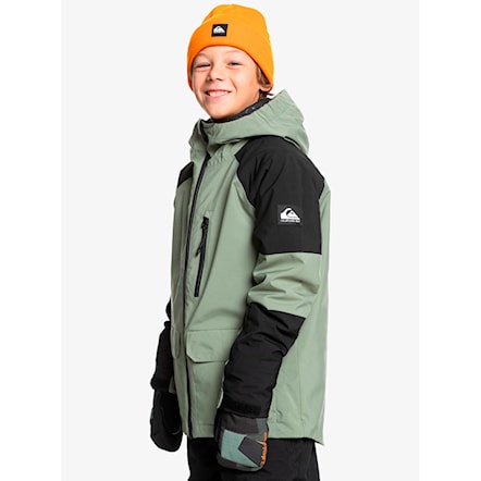 Snowboard Jacket Quiksilver Quest Youth Jacket sea spray 2025 - 3