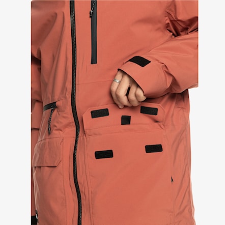 Snowboard Jacket Quiksilver Sammy Carlson Stretch Quest marsala 2024 - 9